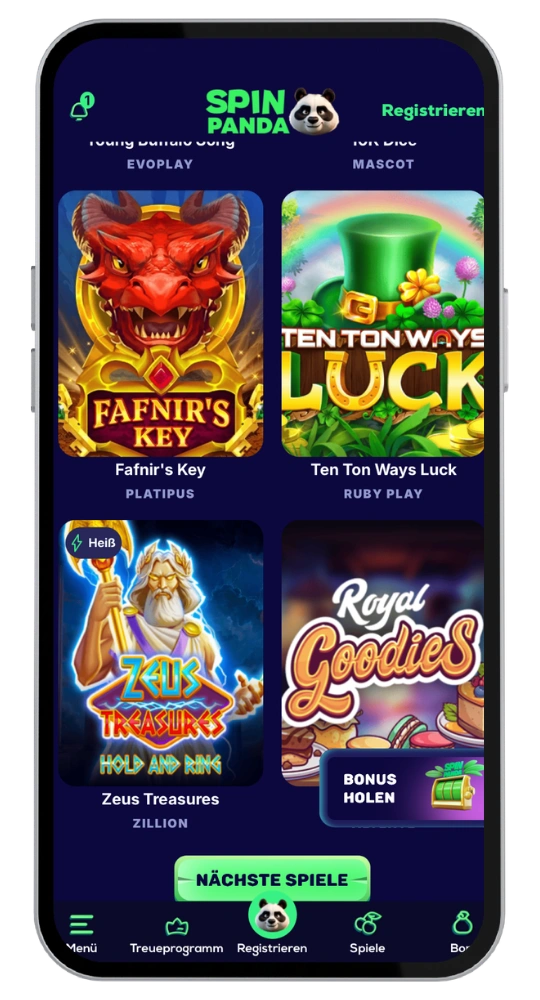 SpinPanda casino apk